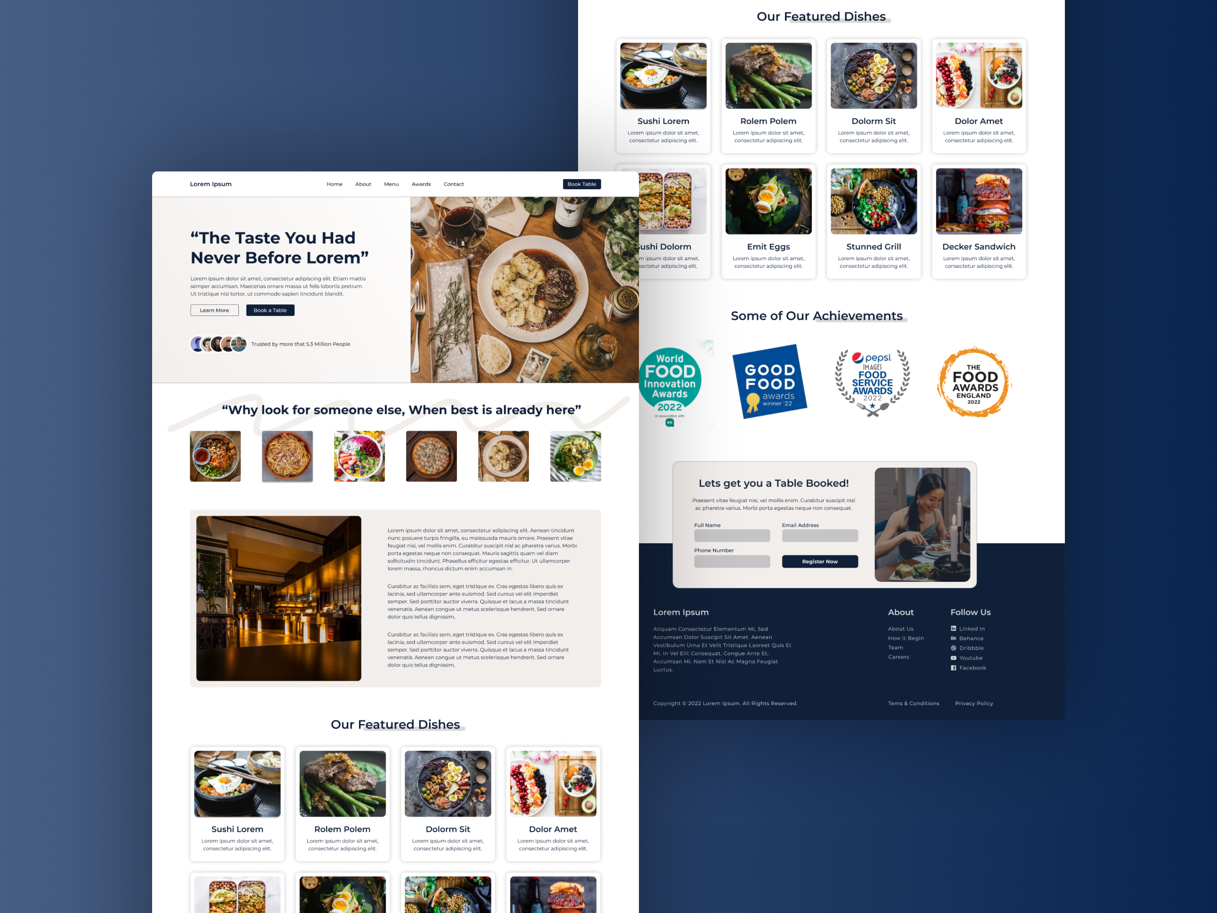 Restaurant Website Redesign