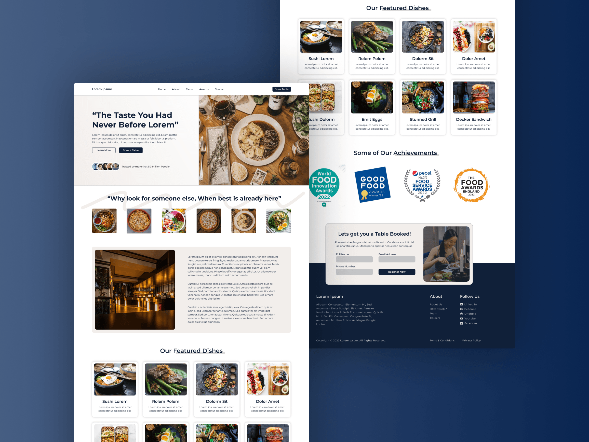 Restaurant Website Redesign